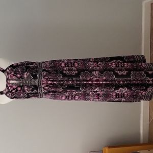 COPY - INC WOMAN Size 0X Maxi Dress Pink/Black/Gray